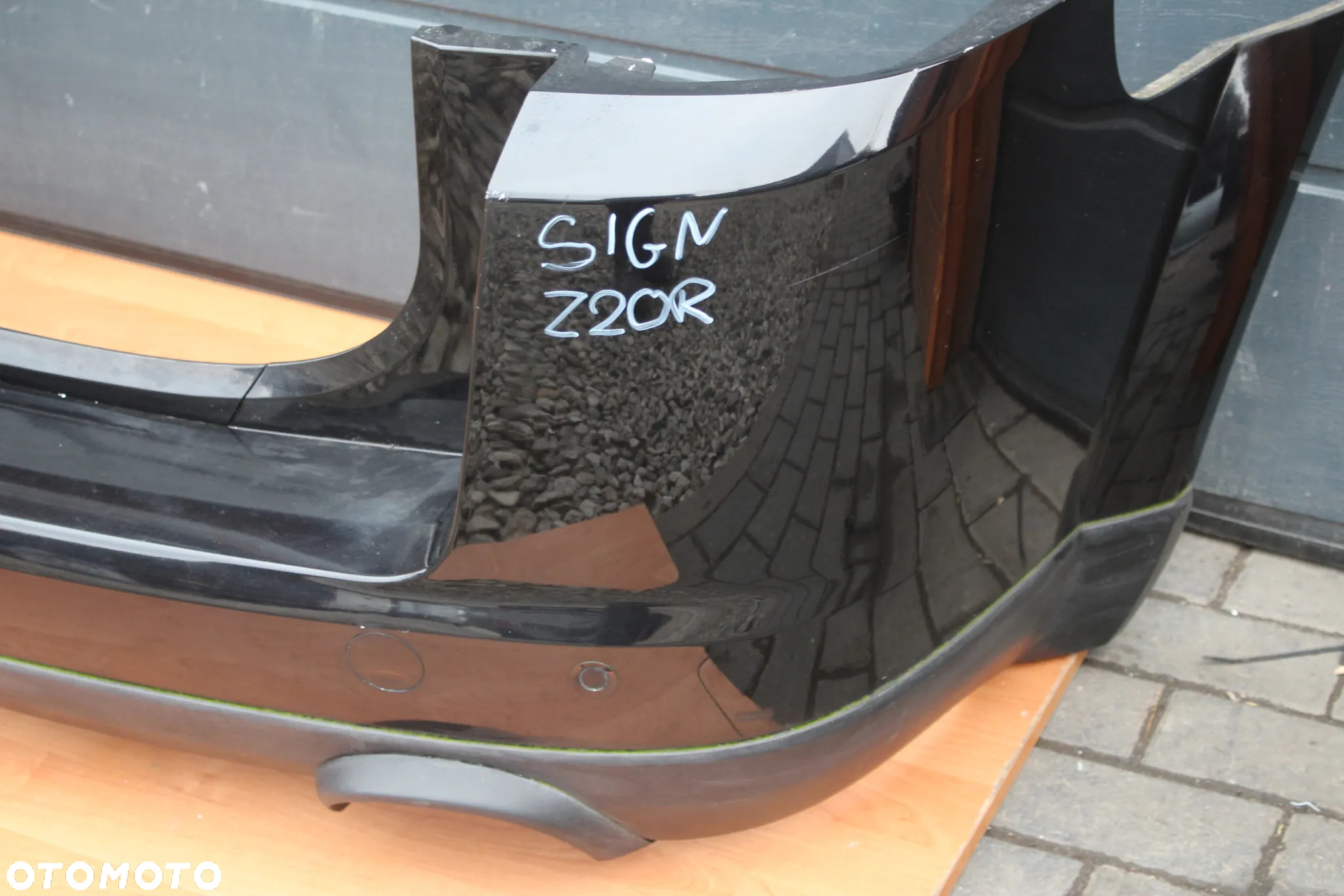 ZDERZAK TYŁ TYLNY OPEL SIGNUM Z20R PDC DYFUZOR DWA WYDECHY - 3