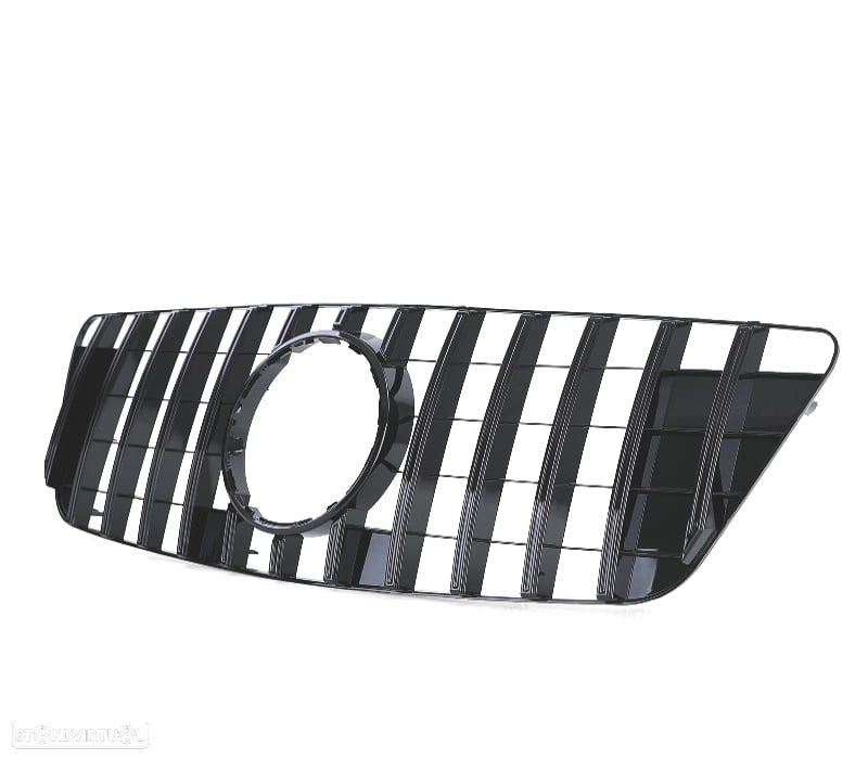 GRELHA FRONTAL MERCEDES M ML W164 08-11 LOOK AMG PRETO BRILHANTE - 3