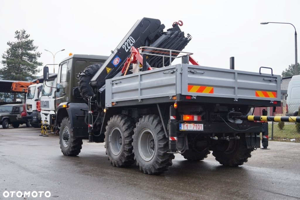 Star MAN 266 6x6 HDS DŹWIG ŻURAW HMF 2220 K5 ENERGETYKA 8 TON bez Gwarancdji KOSZ - 10
