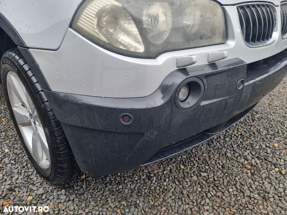 Bara fata BMW X3 E83 2003 - 2006 Titan Silber Metallic 354 (1362) model cu spalatoare far - 2