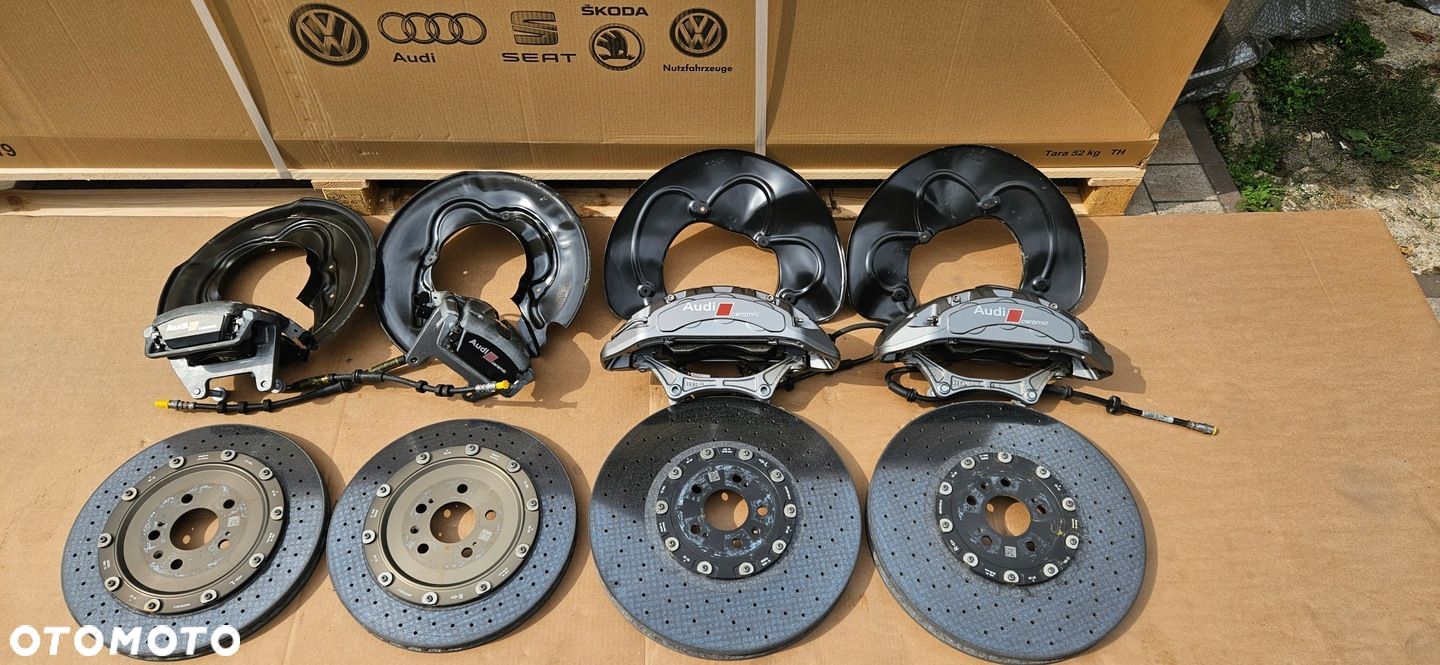 AUDI S6 RS6 S7 RS7 C7 4G HAMULCE CERAMICZNE CERAMIKA TARCZE ZACISKI KLOCKI - 1
