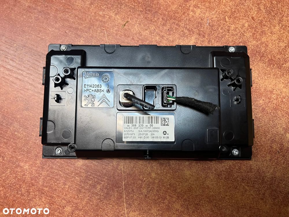 EKRAN MONITOR WYŚWIETLACZ PEUGEOT 208 II CITROEN C3 OPEL GM 9836623980 - 2