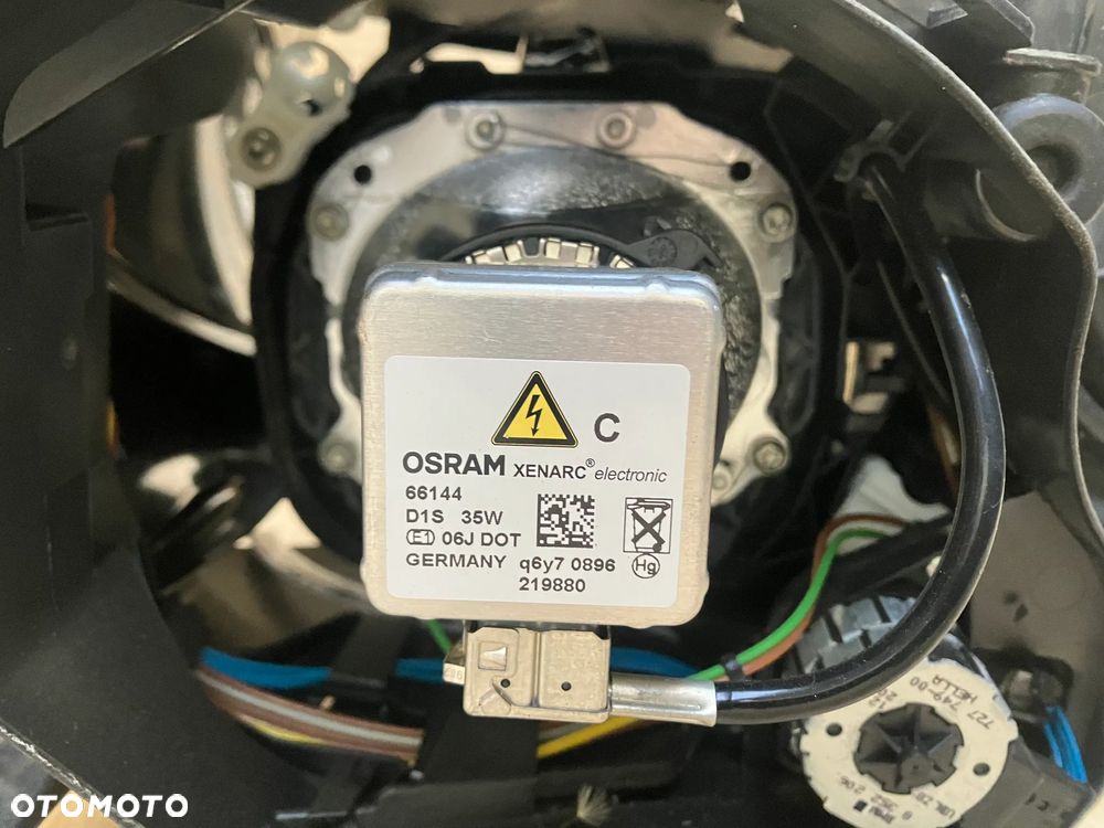 LAMPA PRZÓD BMW E60 E61 XENON WIĄZKA OBUDOWA PALNIK 7160193 ODBŁYŚNIK SOCZEWKA STARTER ZAPŁONNIK D1S INSTALACJA KABLE LAMPY RINGI - 5