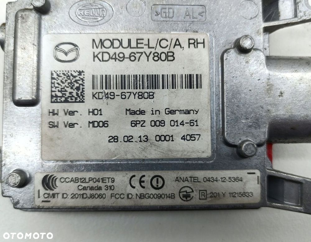 KOMPUTER MODUŁ STEROWNIK RADAR MAZDA CX-5 KD49-67Y80B - 2