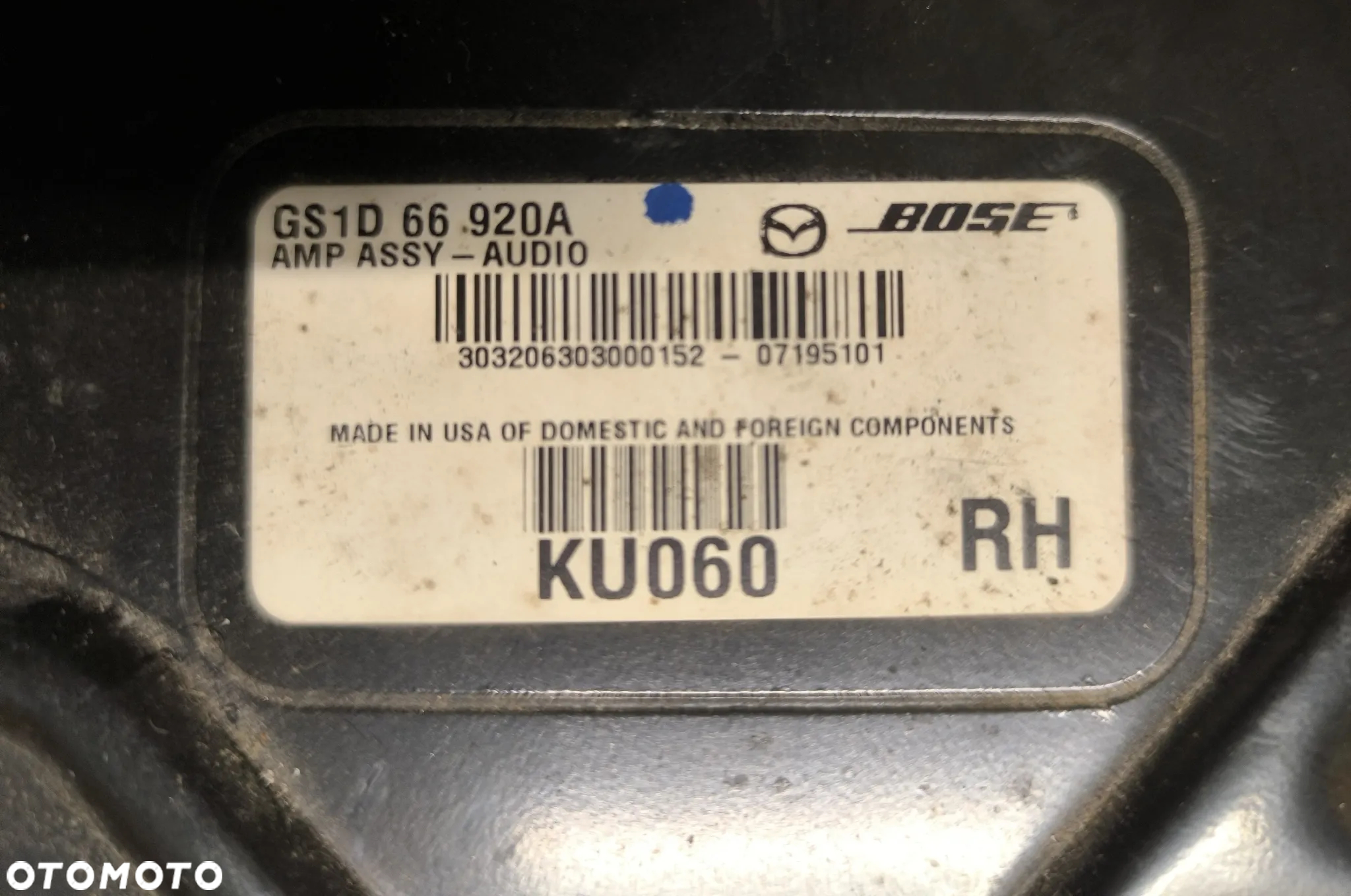 mazda 6 GH wzmacniacz bose GS1D 66 920A - 4