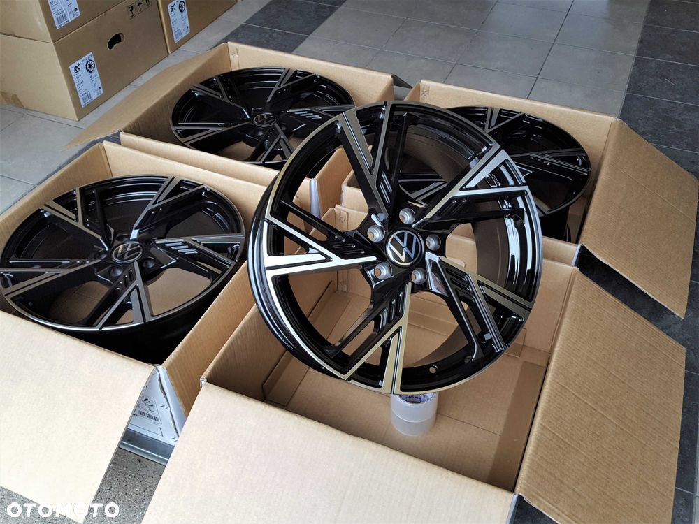 Alufelgi 18 5x112 VW Golf Passat Tiguan Jetta Touran Caddy T-Roc Arteon Eos Nowe ! 749# - 4