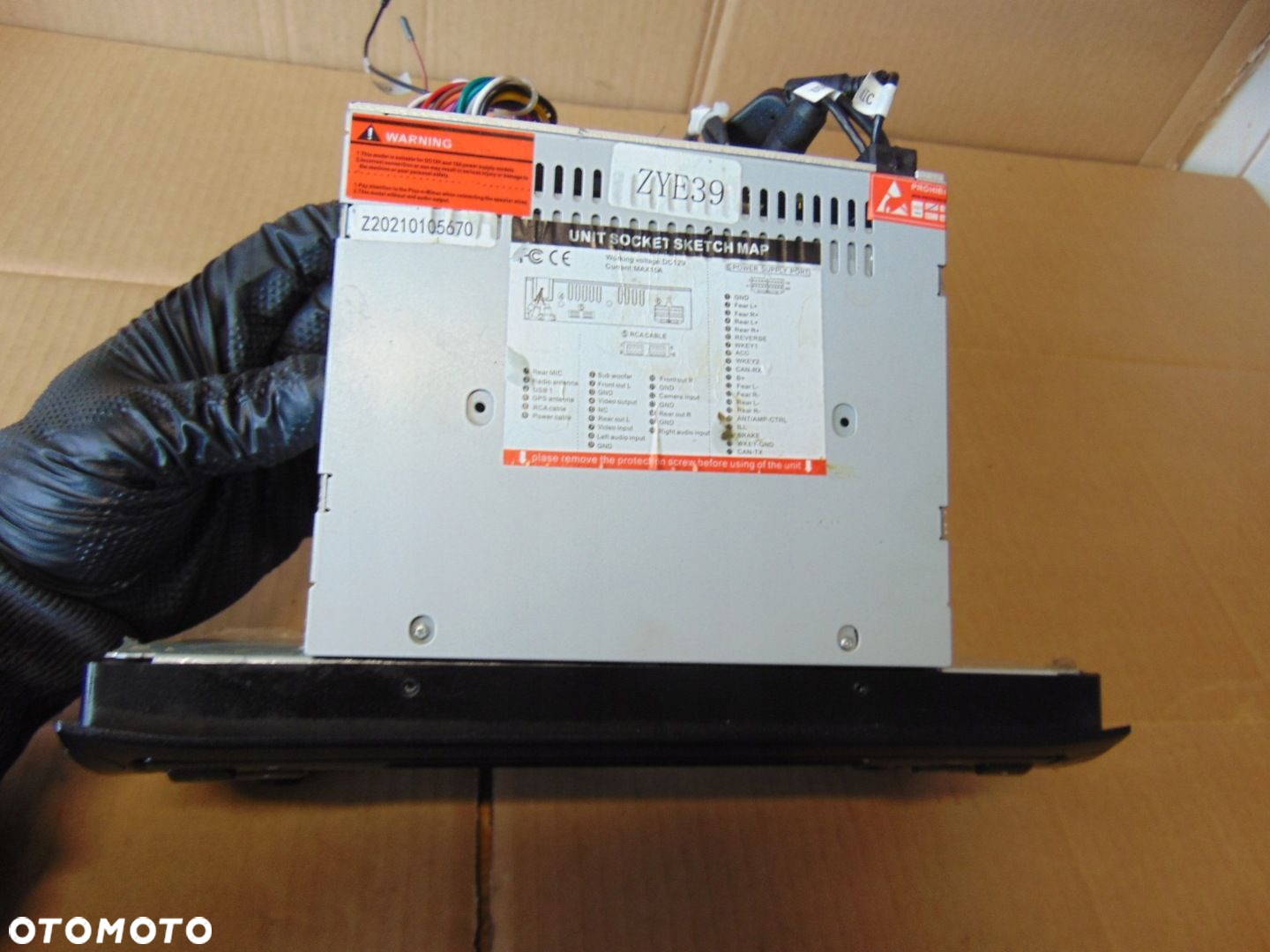 Radio A-Sure ZYE39 NAVI KARTA SD BT GPS AUX MP3 BMW 5 E39 DIN - 5