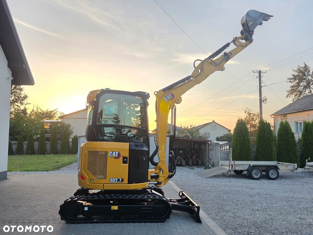 Caterpillar CAT 302.7 CR mini koparka szybkozłącze 3 łyżki piękna serwisowana 1 wł JCB sprowadzona w oryginale - 30