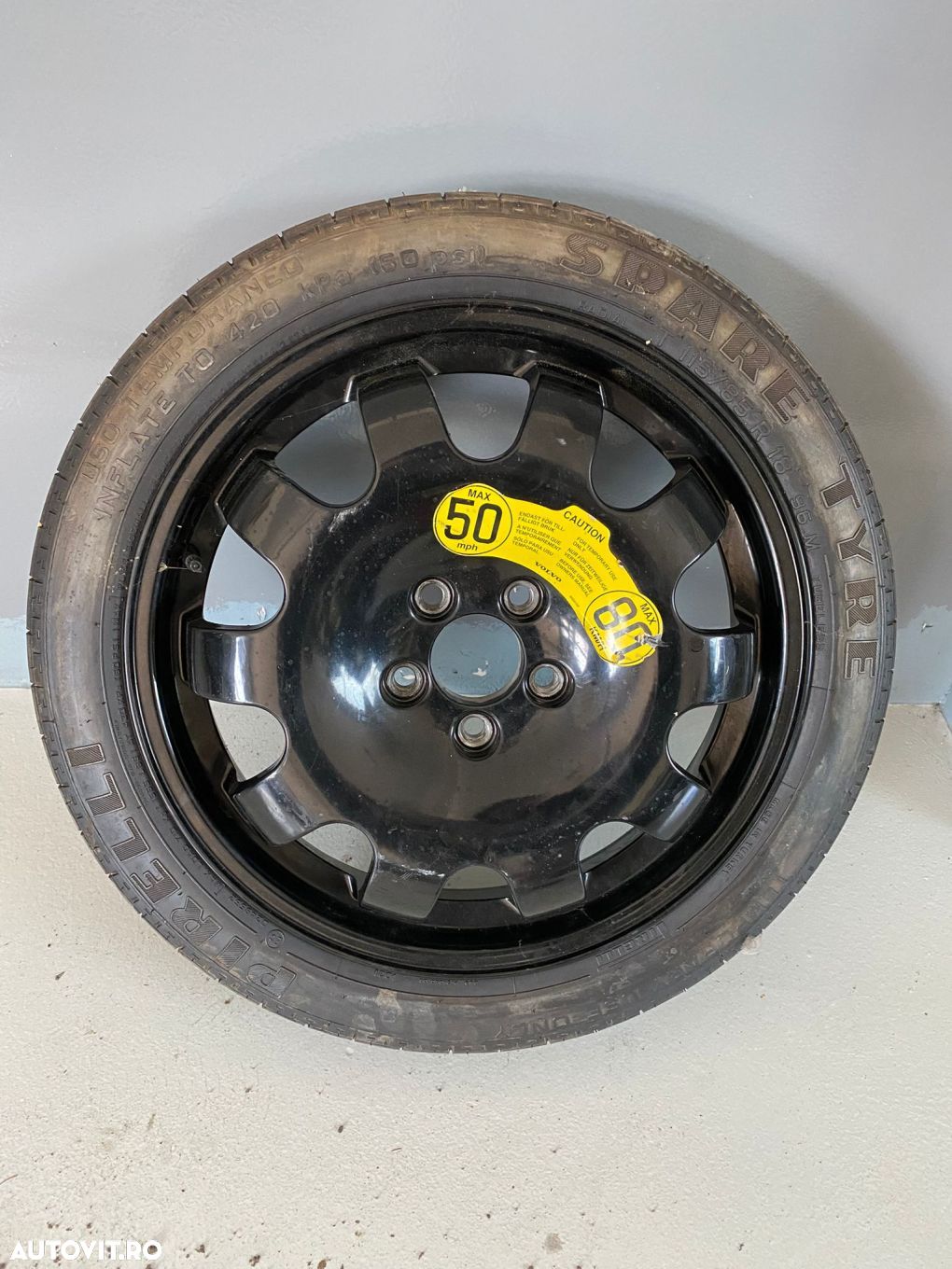 Roata de rezerva 115/85R 18 Volvo S40 V50 S60 R-ine 2006-2009 30760382 8646983 9454149 - 1
