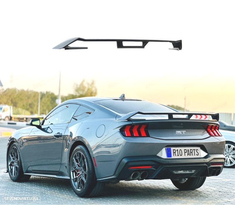 AILERON SPOILER FORD MUSTANG 24- LOOK GT PRETO BRILHANTE - 1