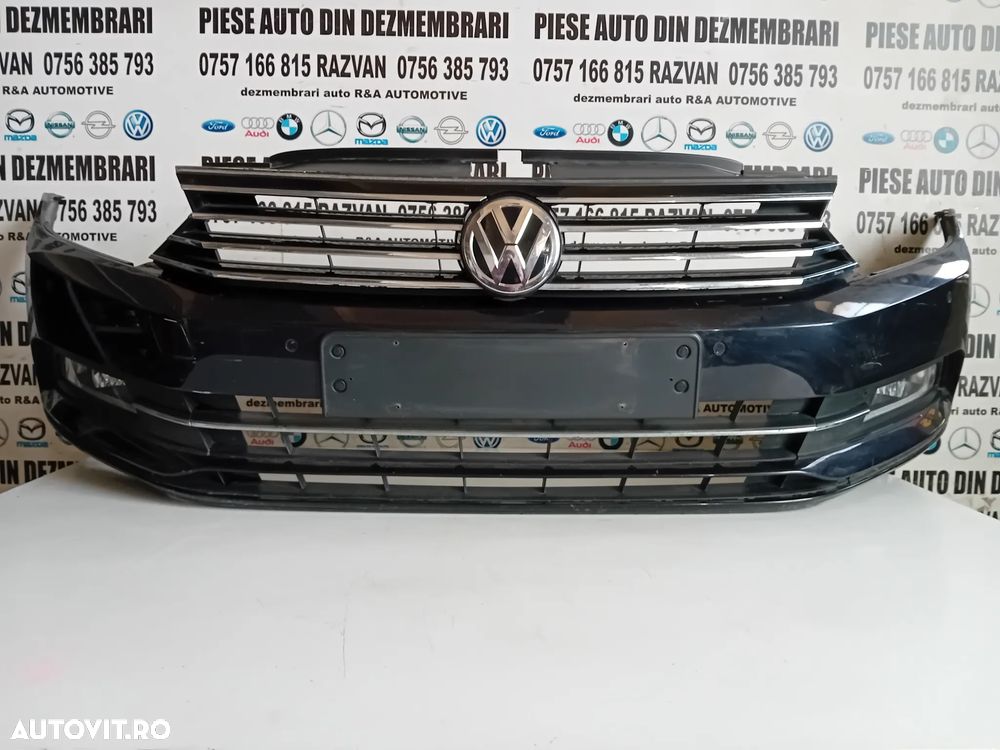 Bara Fata Completa Vw Passat B8 An 2014-2020 Completa Intacta 6 Senzori Proiectoare Grila Vw Passat - 2