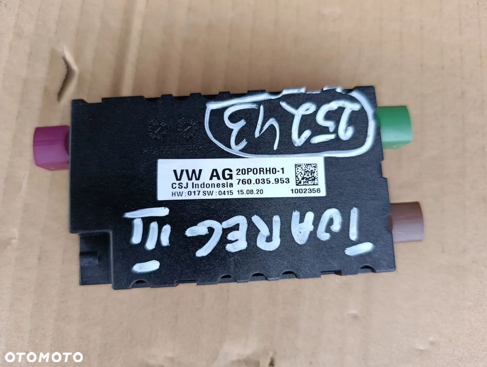 VW TOUAREG III 3 CR7 WZMACNIACZ ANTENOWY 760035953 - 2