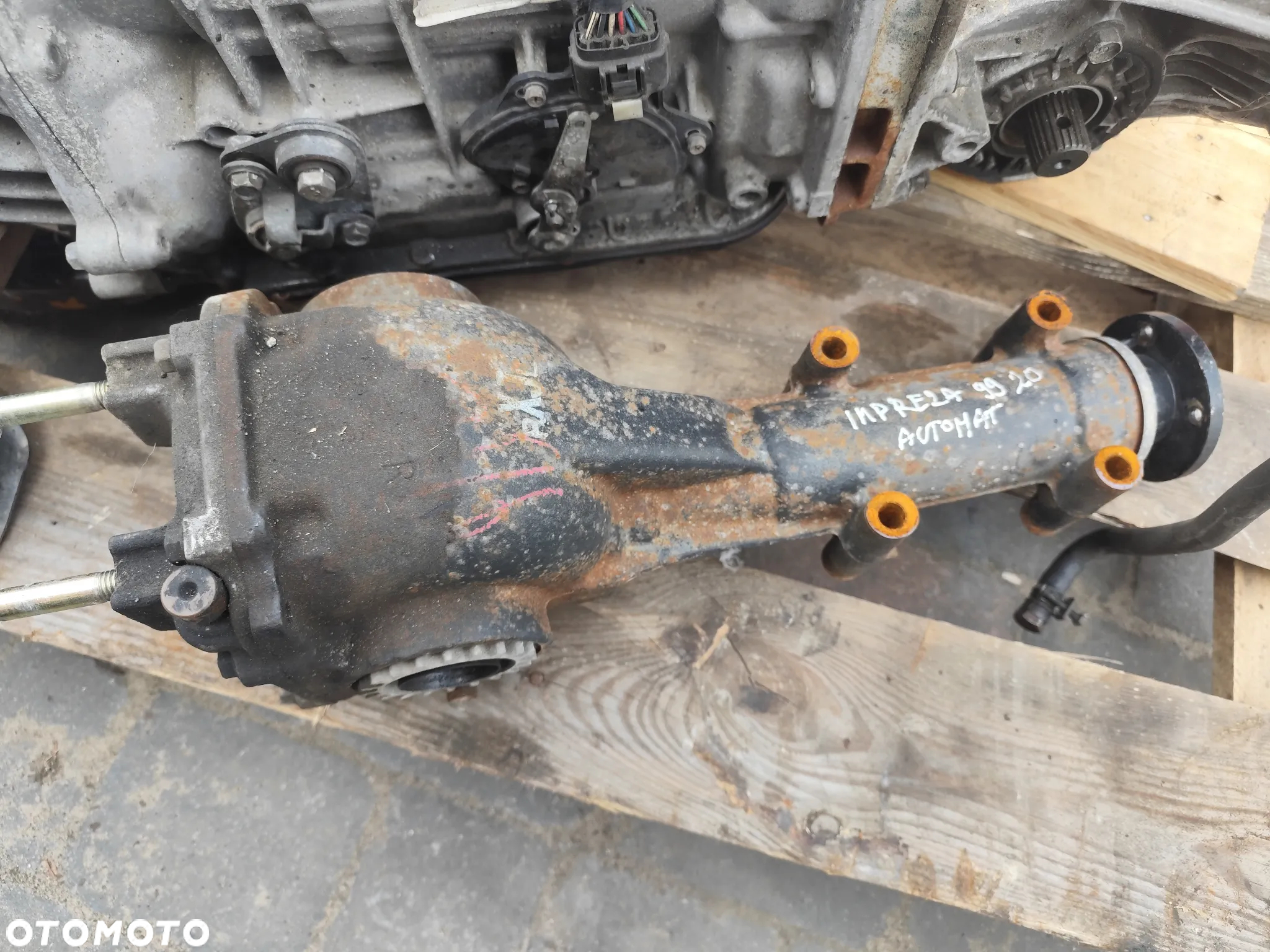 Subaru Impreza GC GC8 2.0 B 99r. Skrzynia biegów automatyczna TZ1A2ZR7AA -W9 dyfer tył wał komplet - 2