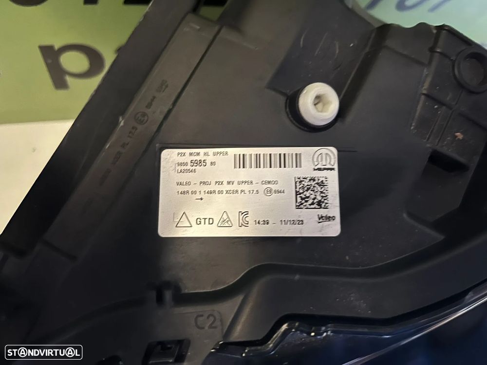 Peugeot 208 / 2008 II FAROL ESQUERDO LED FACE LIFT - FF783 - 5