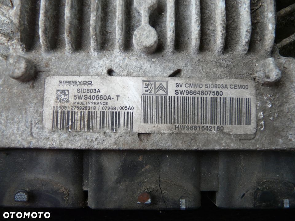 Zestaw startowy komputer 5ws40660a-t Citroen C8 Peugeot 807 2.0 HDI - 2
