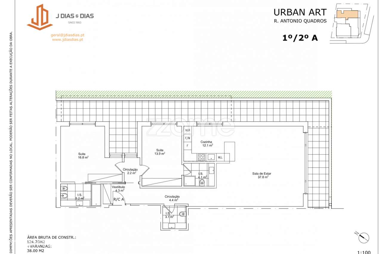 Apartamento T2 - Urban Art em Cascais - Grande imagem: 5/5