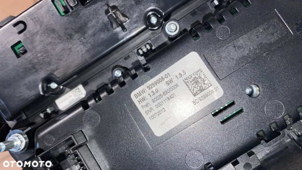 BMW 5 F10 F11 PANEL KLIMATYZACJI RADIA 9299008 - 3