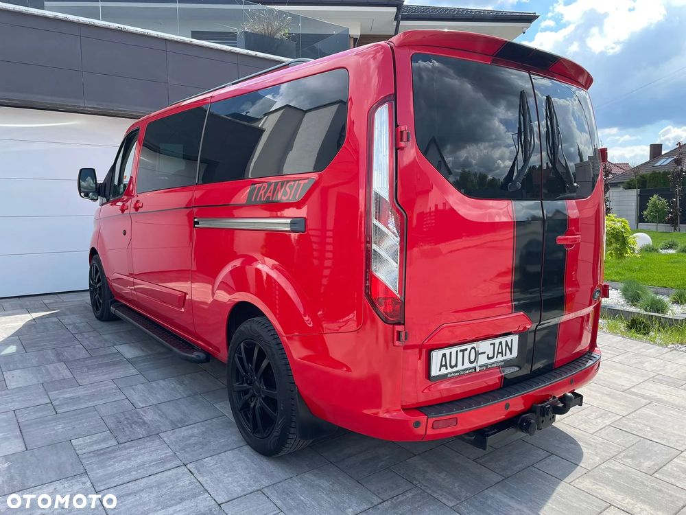 Ford TRANSIT CUSTOM LONG L2H1 Klima Navi Kamera Grzane Fotele 2xDrzwi Boczne Skóry Dubel Kabina 6os. Tempomat 2xPdc Rury - 7