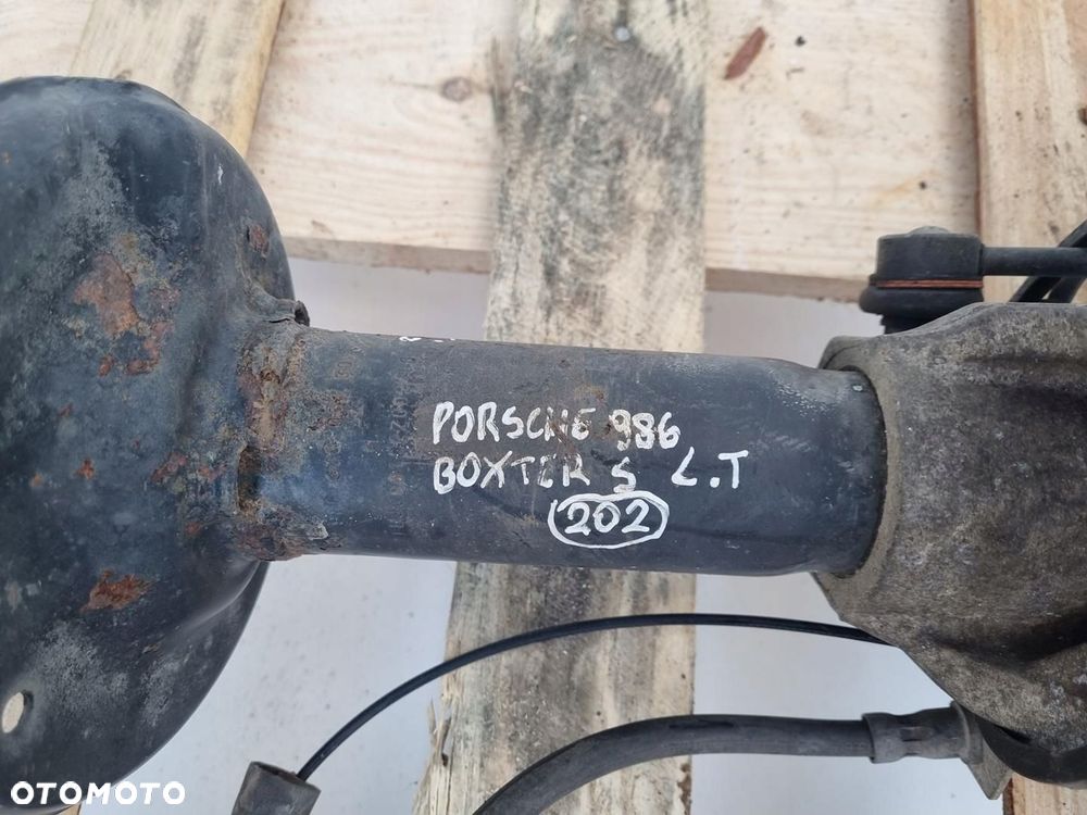 Porsche Boxster 986 LEWY TYLNY AMORTYZATOR Piasta zwrotnica tył 98633165720 - 3