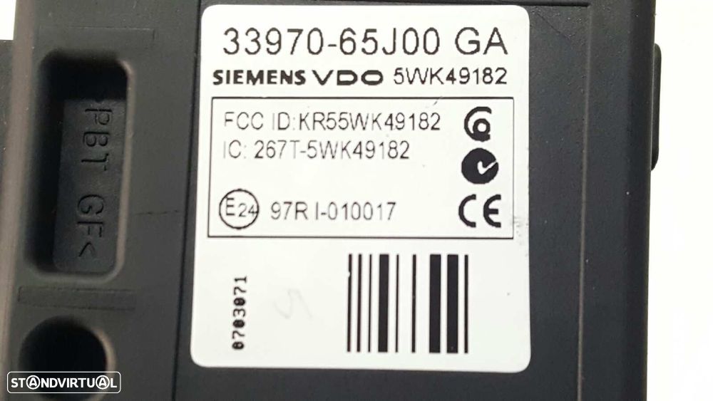 MÓDULO ELETRÓNICO SUZUKI GRAND VITARA JB (JT) 2.0 JLX-A (5-PTAS.) - 3