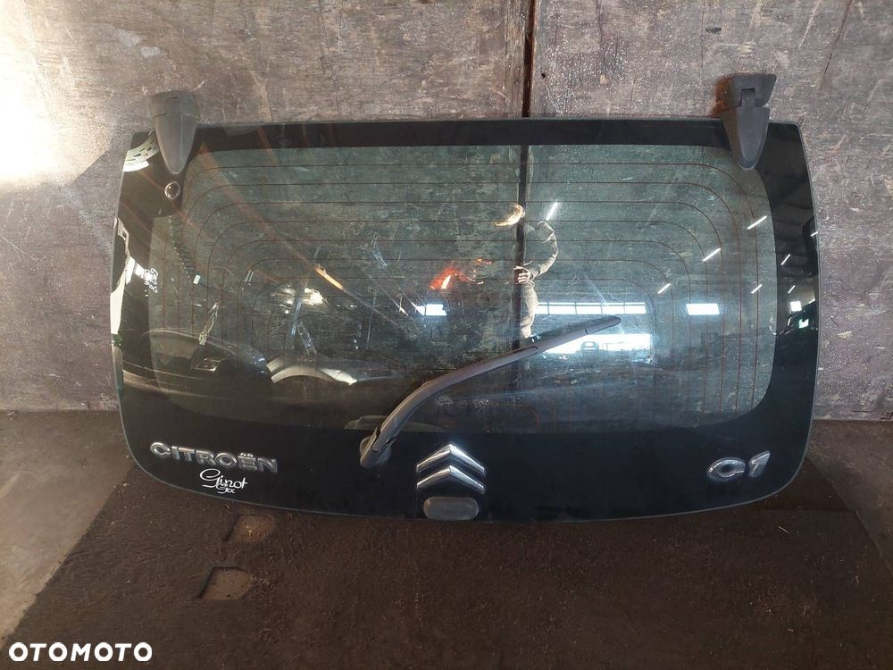 KOMPLETNY TYŁ KLAPA BAGAŻNIKA SZYBA ZDERZAK TYŁ LAMPY CITROEN C1 I KTB - 8
