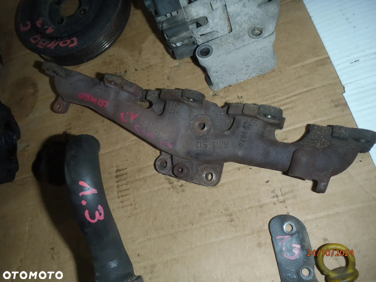 kolektor ssący alternator sprężarka sprzęgło docisk tarcza  dwumasa dwumas chłodniczka oleju opel corsa combo astra meriva 1.3 cdti - 18