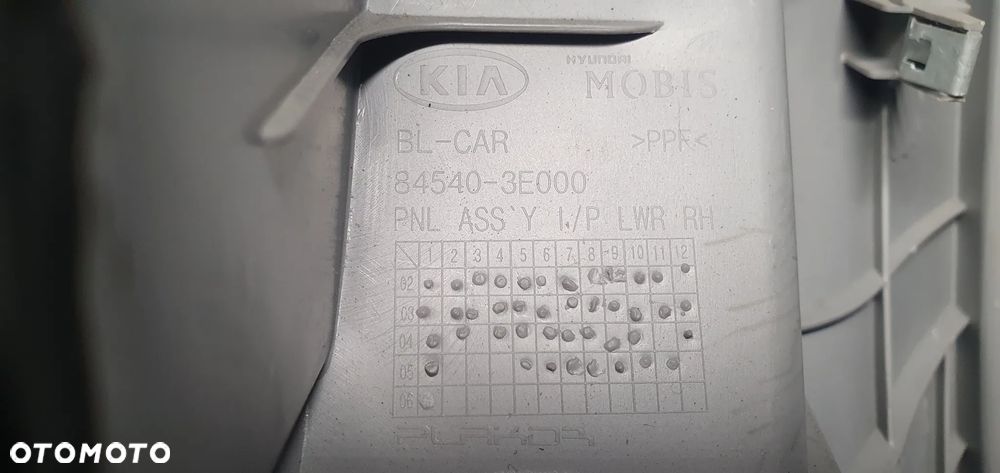 Schowek pasażera Europa Kia Sorento I 84540-3E000 84830-3E000 - 7