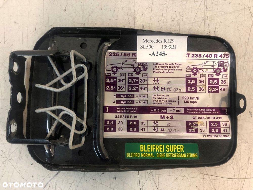 klapka wlewu farba 199o mercedes r129 sl 92r a245 - 7