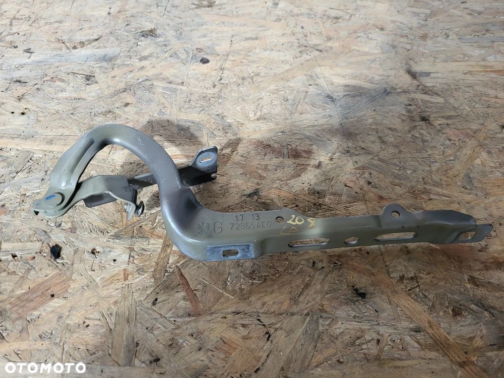 Zawias maski lewy przedni Peugeot 208 - 2