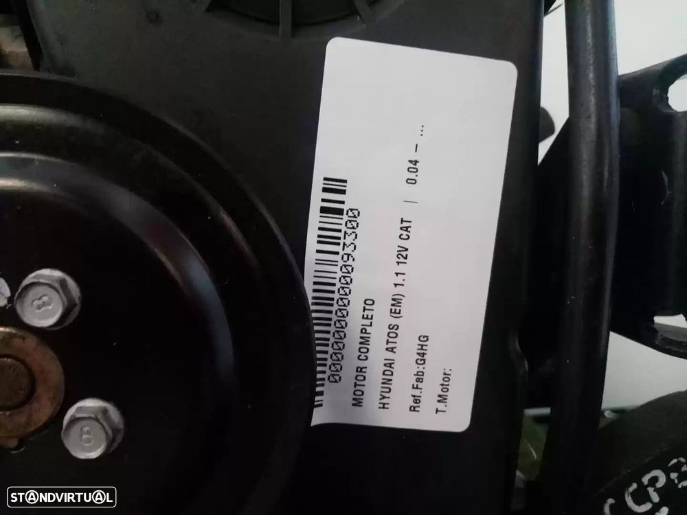 MOTOR COMPLETO HYUNDAI ATOS 2007 -G4HG - 1