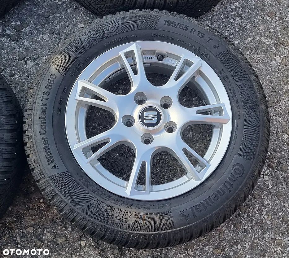 4x koła felgi opony zima Seat Leon Ateca VW Skoda Audi  195/65/15 Continental WinterContact TS 860 195/65R15 5x112 - 3