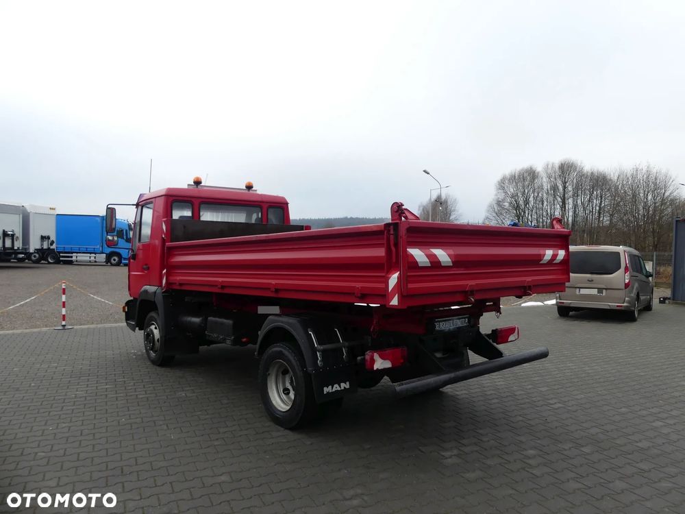 MAN LE 8.180 / 3- STRONNA WYWROTKA / BLOKADA MOSTU / - 12