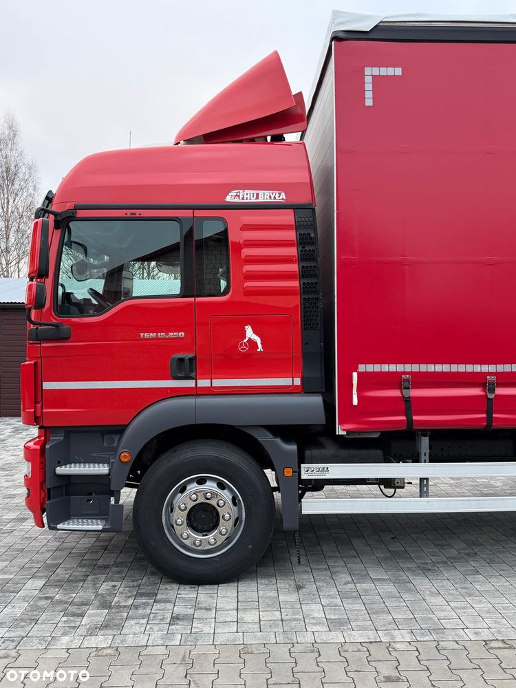 MAN TGM 15.250 / FIRANKA / 2018R / KLIMA POSTOJOWA /SPROWADZONY / 20 PALET / E6  / WINDA / - 6