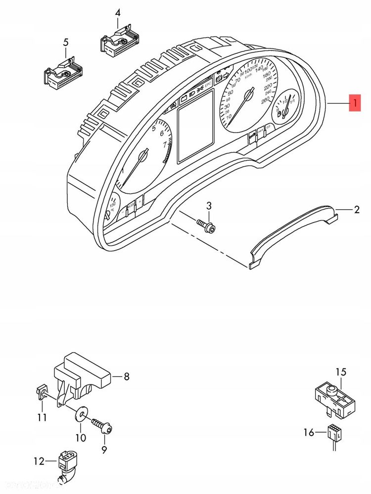 licznik audi a4 b7 2.0 tdi 8e0920931p 0263626211 - 2