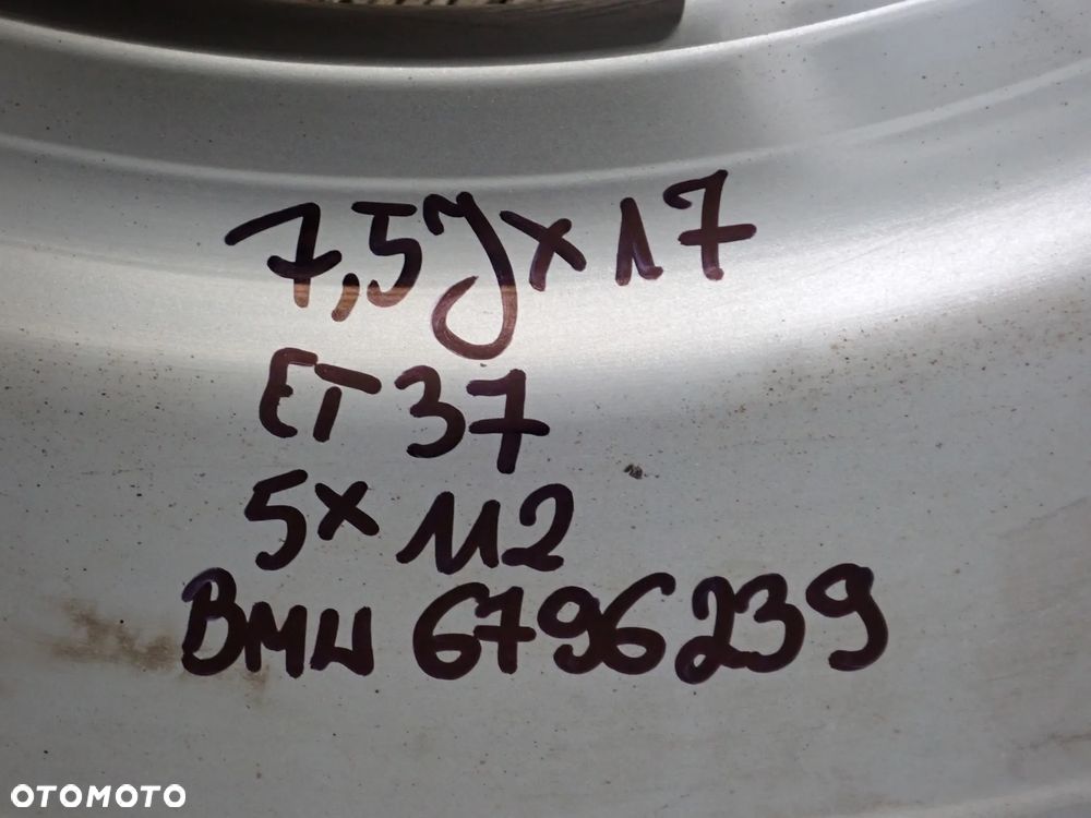 FELGI ALUMINIOWE BMW  7,5JX17  ET 37  5X120  BMW 6796239  NA OPONIE ZIMOWEJ  225/50/17 - 13