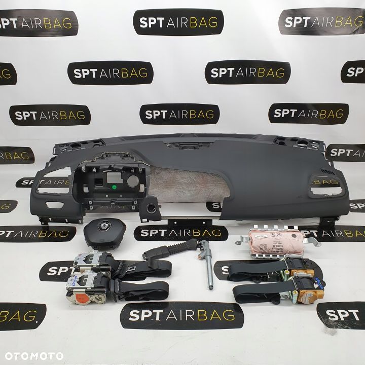 RENAULT KADJAR DESKA ROZDZIELCZA KONSOLA KOKPIT PULPIT PODUSZKI AIRBAG AIR BAG PASY KIT SET - 1