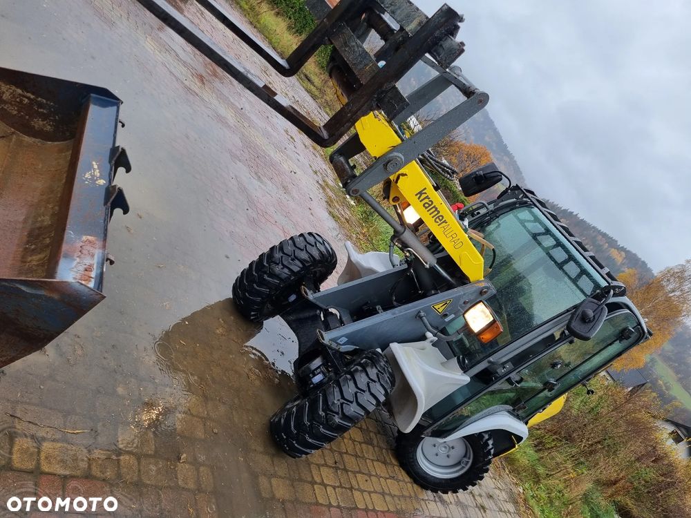 Kramer Ładowarka kołowa 348  JAK NOWA! Import Norwegia Łyżka szufla+ widły Serwisy w Dekra 4koła skręt Zero luzów wycieków Oryginał dodatkowa Hydraulika Yyanmar silnik - 11