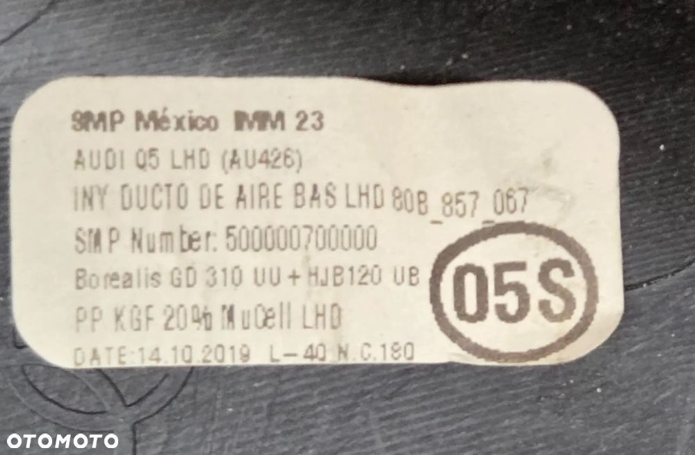 Deska rozdzielcza Audi Q5 SQ5 80B857001K - 11