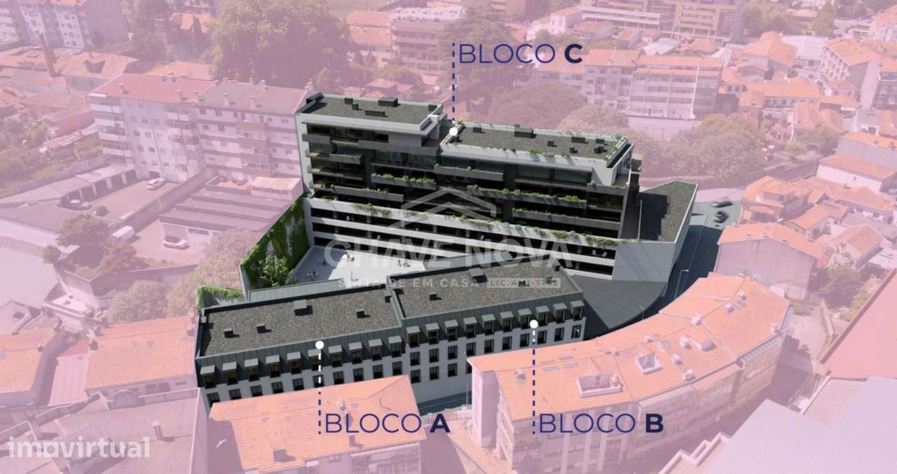 T0 evolutivo ("T1") em construção, junto Metro Av. Republica V.N. Gaia - Grande imagem: 2/14