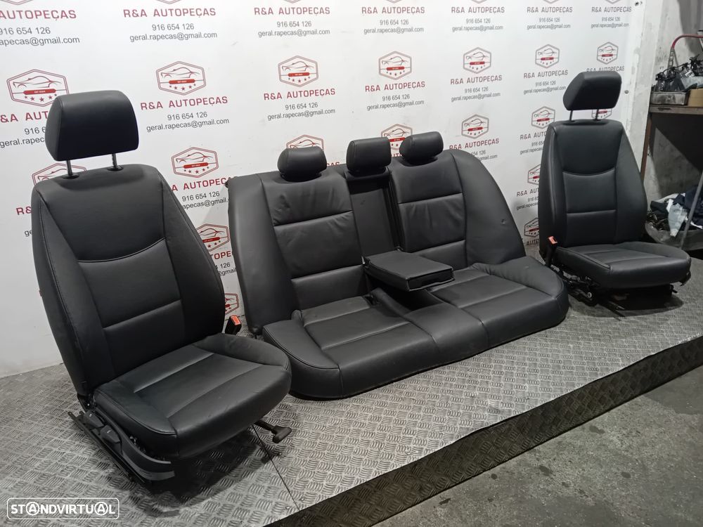 Conjunto de Bancos BMW Série 3 E90 em Pele Imaculados Original - 3