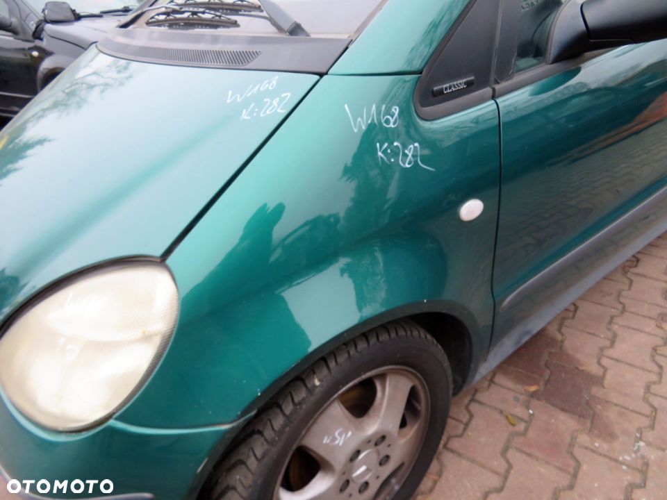 MASKA ZDERZAK BŁOTNIKI LAMPY A-KLASA W168 282 MERCEDES 1997-2001 ZIELONY JUNGLE PRZÓD KOMPLETNY - 6