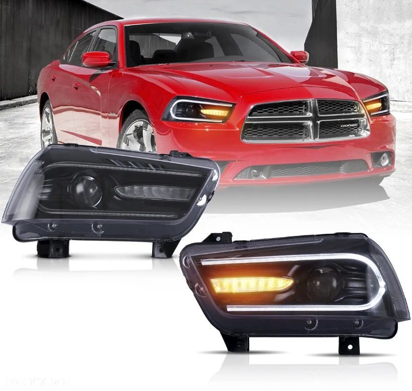 Reflektor Lampa kpl Vland Dayline LED Neon Tuning Dodge Charger Lift 2011- - 2