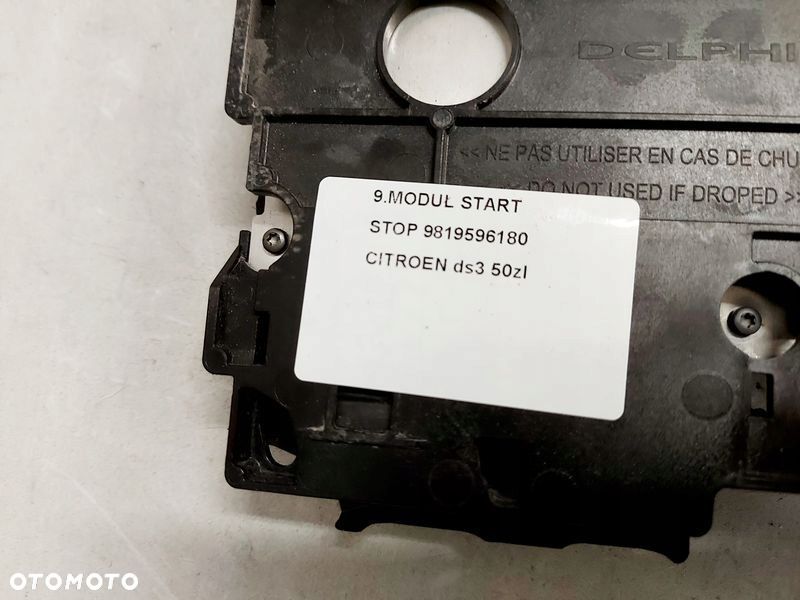 citroen ds3 moduł sterownik start stop 9819596180 - 7