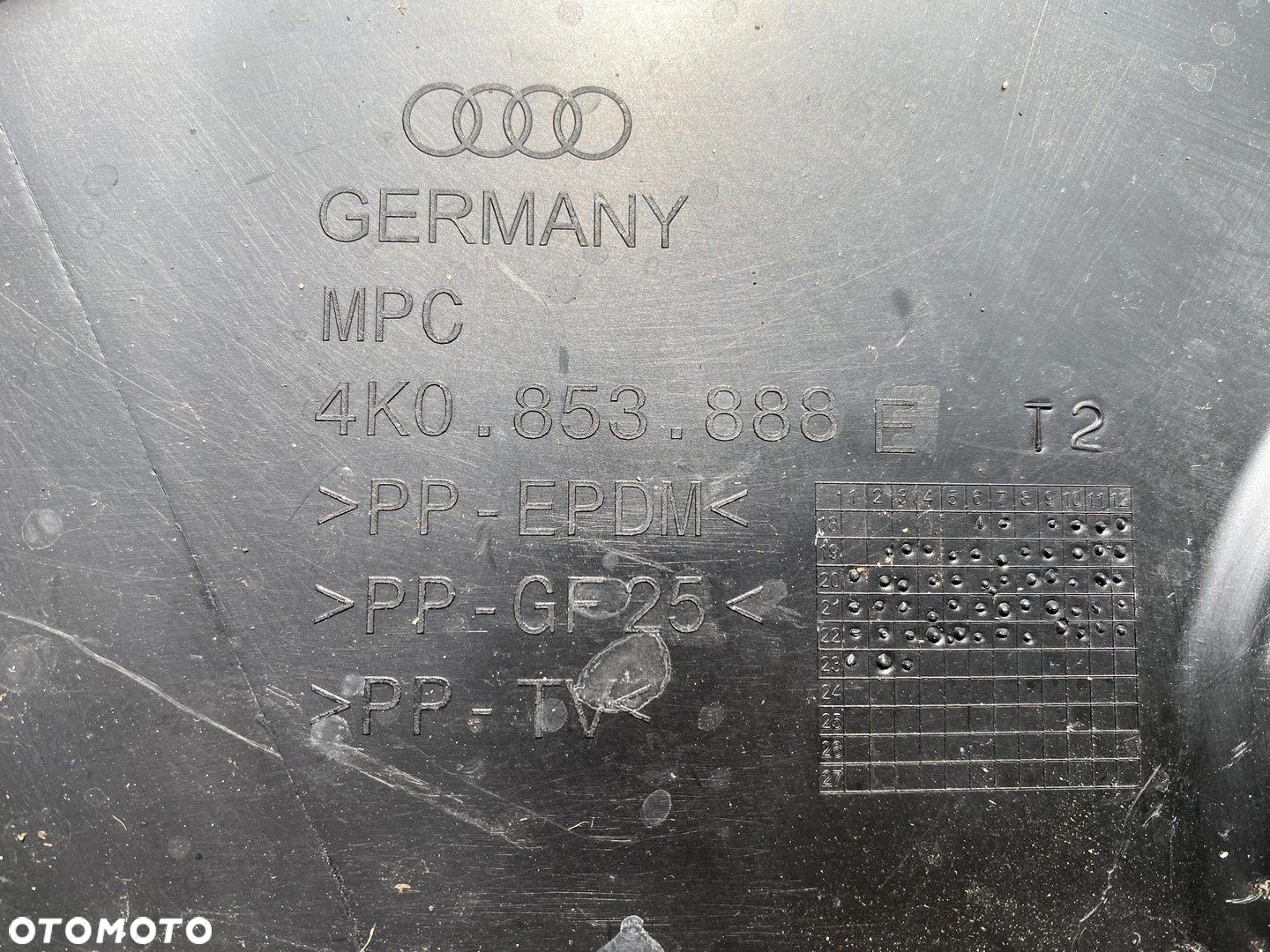 NADKOLE PRZEDNIE PRAWE AUDI A6 C8 ORYGINALNE 4K0853888E - 4