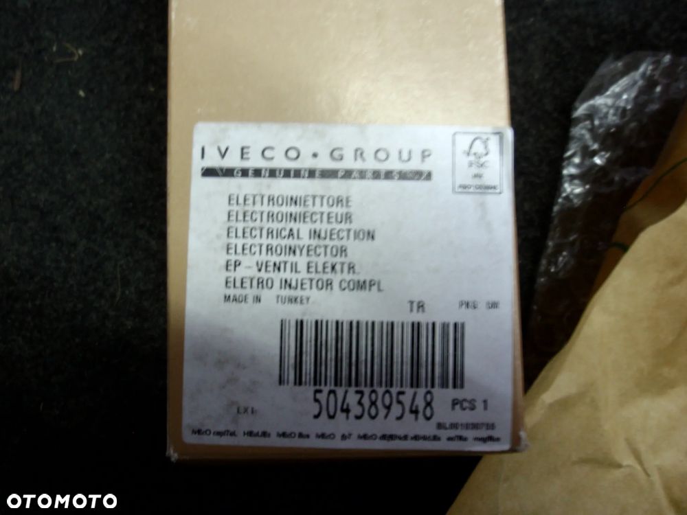 Wtryskiwacz Wtrysk 504389548 DUCATO IVECO BOXER JUMPER Nowe ORYGINAŁ Euro 5 - 4