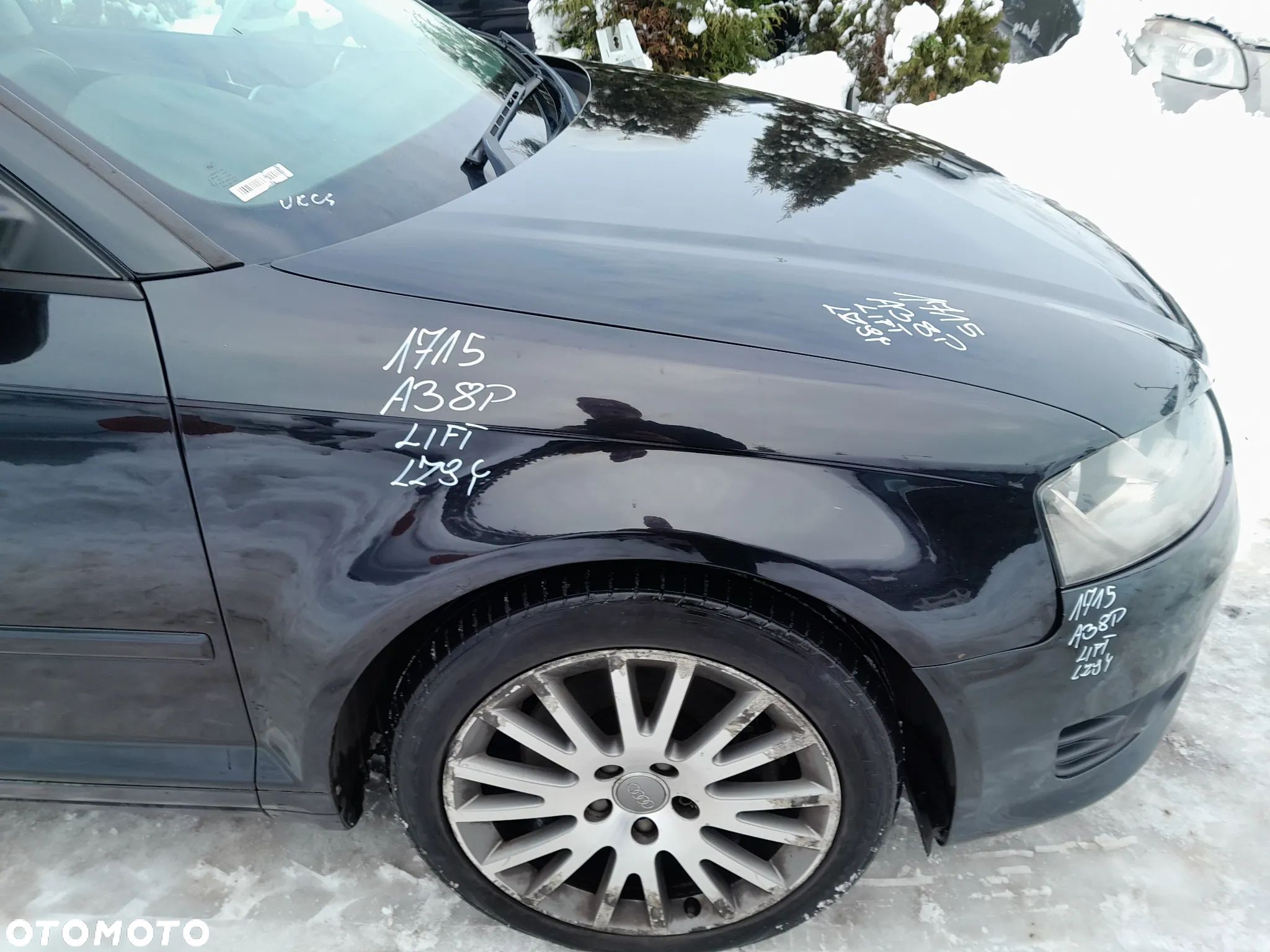 AUDI A3 8P II LIFT 10R BŁOTNIK PRAWY PRZEDNI PRAWY PRZÓD KOLOR: LZ9Y - 1