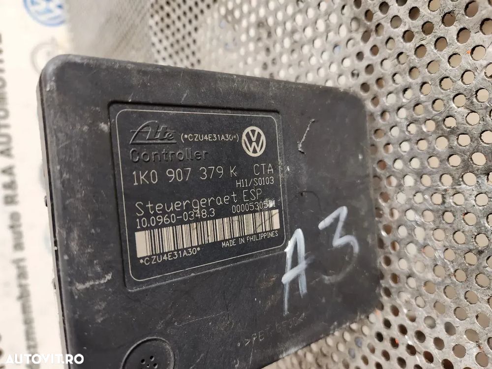 Modul Pompa Unitate ABS Skoda Octavia 2 Vw Touran Golf Jetta Caddy Seat Leon Altea Audi Cod 1KK - D - 7