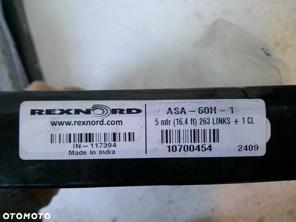 Łańcuch rolkowy Rexnord - 835RPASA60H-1/5 | Podziałka p: 3/4" cala | Szerokość b1: 12,57 mm | Ø rolki d1: 11,91 mm | Ø sworznia d2: 5,94 mm | Grubość blachy si: 3,05 mm | Wysokość blachy g: 17,7 mm | Długość sworznia: 28,8 mm | Nr ANSI: 60 H-1 | Podziałka x szerokość wewnętrzna px b1: 3/4 x 1/2 cala |. Marka: Rexnord - 2