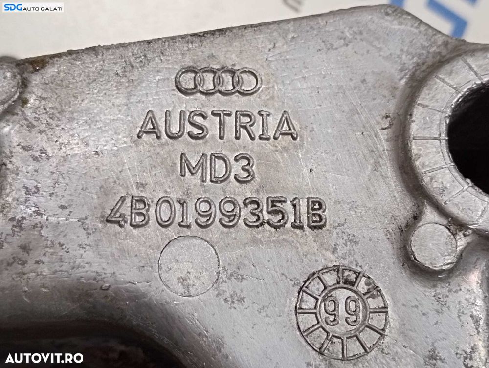 Suport Bara Stabilizatoare Motor Stanga Audi A6 C5 1.9 TDI 1998 - 2005 Cod 4B0199351B [M5331] - 4