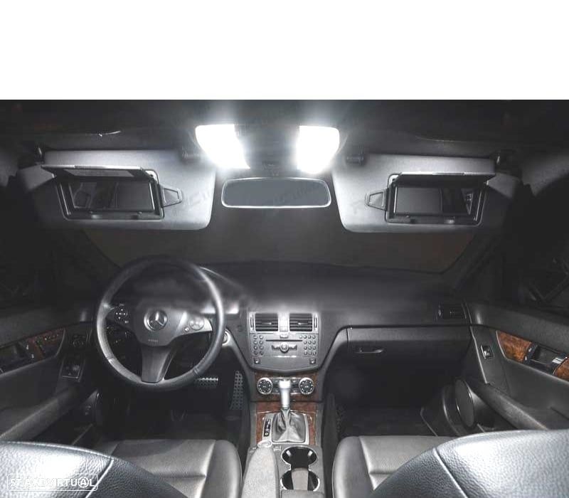 KIT COMPLETO DE 20 LÂMPADAS LED INTERIOR MERCEDES CLASE C W204 C200 C220 C230 C250 C280 C300 C350 C - 2